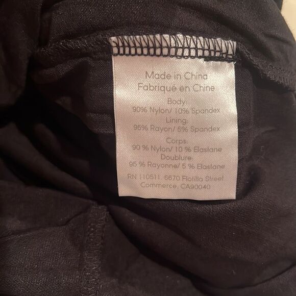 Ingrid & Isabel Maternity Black Lace Boatneck Bodycon Long Sleeve Midi Dress XS - Picture 8 of 8